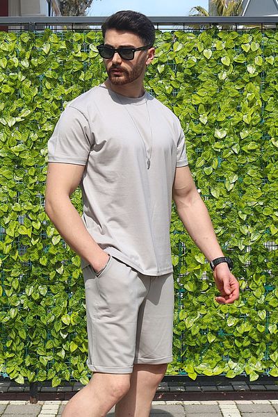 EydaMoon Men's 2 Piece Suit Regular 100% Cotton Breathable Fabric Lycra Tracksuit Set
