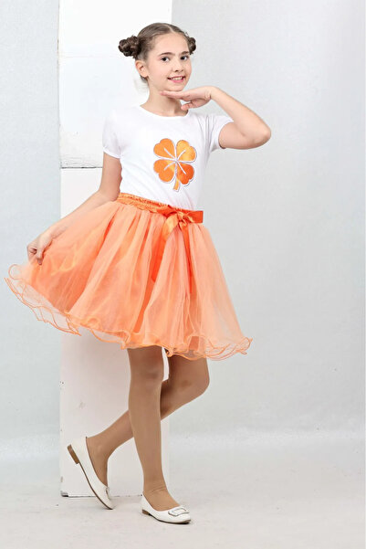 NOBLE STORE Κοριτσίστικο Σετ Φούστα Tshi̇rt 23 Απριλίου Noble