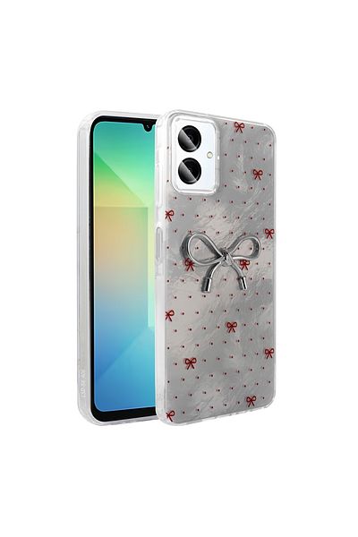 HTstore حافظة متوافقة مع هاتف Galaxy A06 مع غطاء حماية من السيليكون Zore Ponti - أزرق فاتح