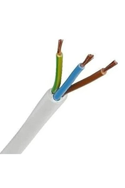 Aksa 3X4 TTR CCA BEYAZ RENK KABLO 100 Metre