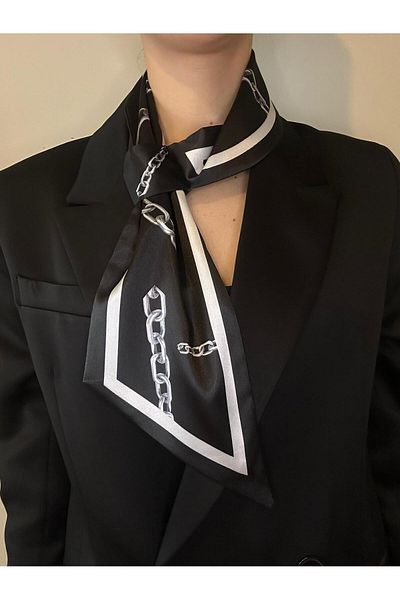 ElevaGlam Chain PattErnEd TiE Scarf