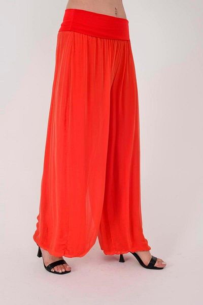Bohem Stil Italian Lined Bat Sleeve Silk Blouse & Pants Set