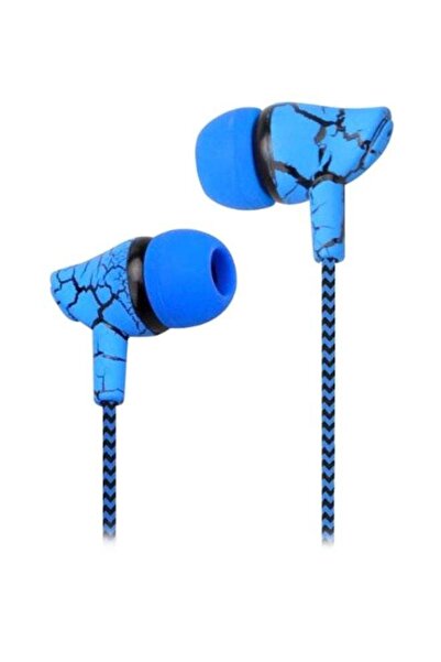 Generic سماعة رأس سلكية مع ميكروفون 3.5 ملم صوت أزرق