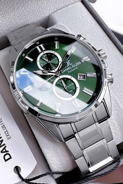 Daniel Klein Exclusive Men Wrist Watch 3 Atm Waterproof Gumus Color Steel Band Gift Bracelet Dke2118C5