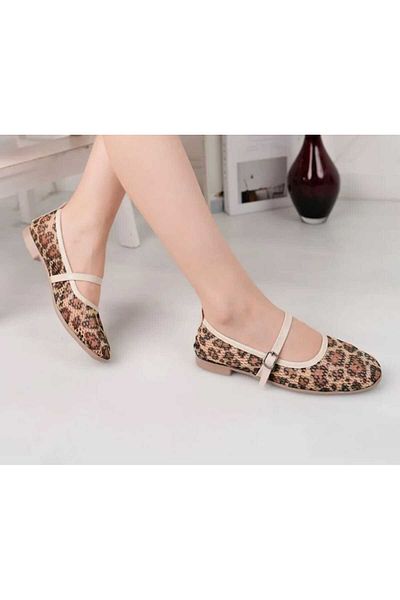 DADWOLF Leopard Mesh Elegant Zilnic Confort Tendință Confortabil Meri Ceyn Balerini