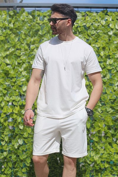 EydaMoon Men's 2 Piece Suit Regular 100% Cotton Breathable Fabric Lycra Tracksuit Set