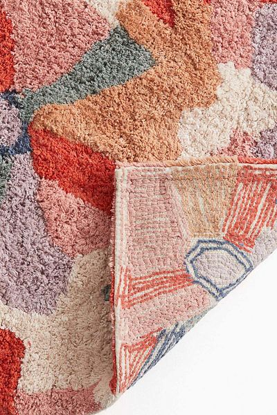 H&M Patterned cotton bath mat
