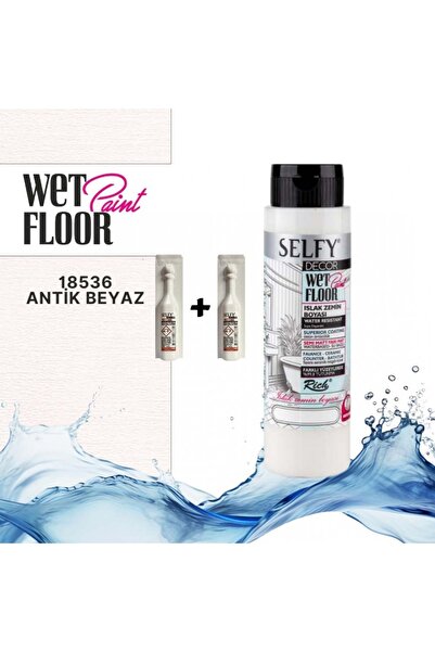 Rich SELFY DECOR ISLAK ZEMİN BOYASI 500 CC ANTİK BEYAZ  +2 ADET KATALİZÖR