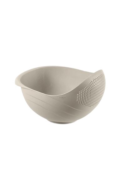 Melkan Home Mixer Bowl with Lid, Strainer, Rice Strainer, Bowl Set, Large Size Bowl, Round Bowls Set of 5