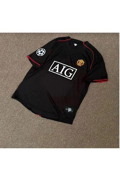Legent Lady C.Ronaldo Black Short Sleeve Retro Nostalgia Jersey