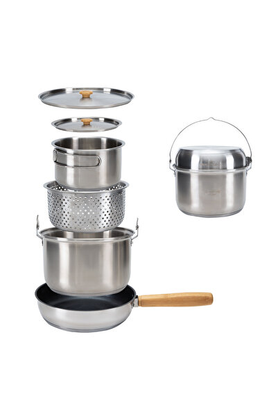 KINGCAMP Cookware Set I Stainless Steel Camping Cookware Set