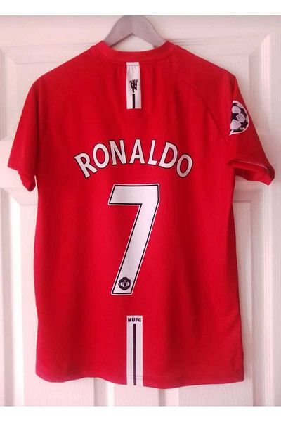 Legent Lady C.Ronaldo Red Short Sleeve Retro Jersey