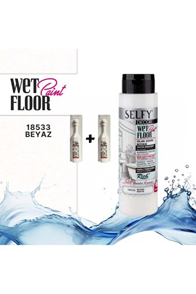 Rich SELFY DECOR ISLAK ZEMİN BOYASI 500 CC BEYAZ  +2 ADET KATALİZÖR