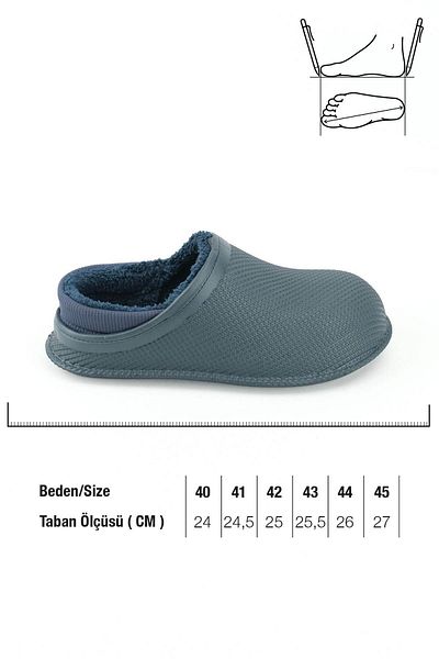 GEZER 15336 Eva Plush Silent Sole Men's Winter House Slippers