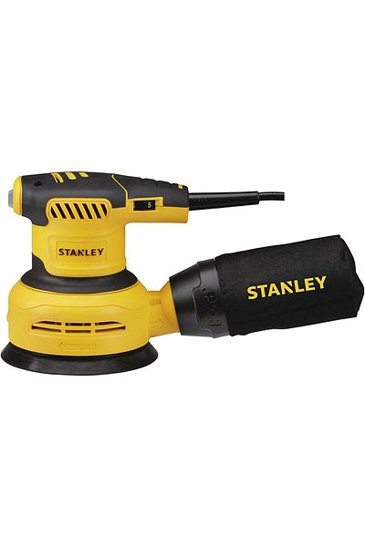 Stanley Stanley SS30 Random Orbit Sander - Multi-Speed, 300W, 125mm, with Dust Filter Outlet