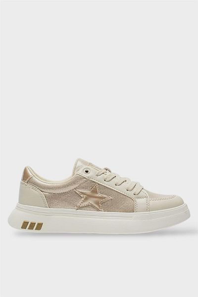 Liger Pantofi sport sport de zi cu zi cu detaliu stea pentru femei BEIGE