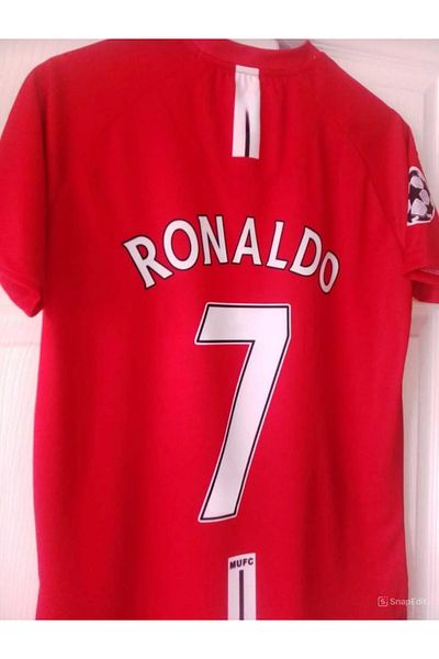 Legent Lady C.Ronaldo Red Short Sleeve Retro Jersey