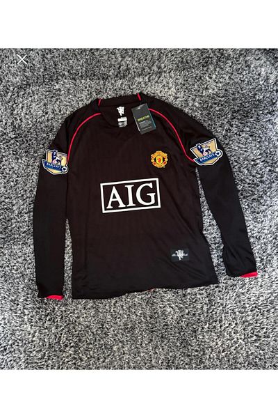 Legent Lady C.Ronaldo Black Long Sleeve Retro Nostalgia Legends Jersey 7-7