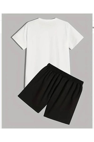 Minikelya Oversize 2-piece set with CAR LOGO shorts