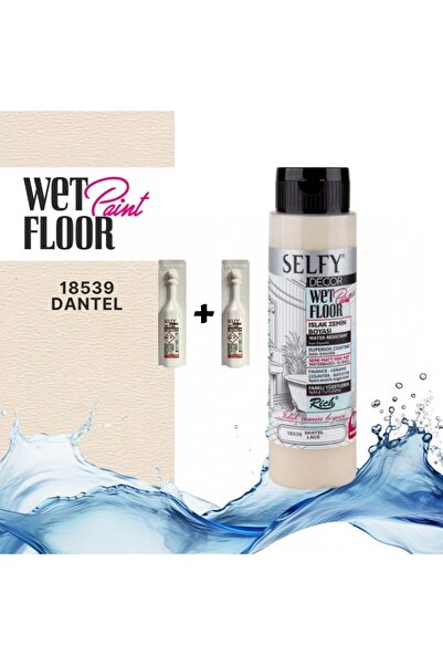 Rich SELFY DECOR ISLAK ZEMİN BOYASI 500 CC DANTEL  +2 ADET KATALİZÖR
