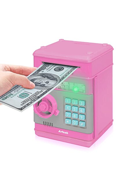 zozoya Otomatik ATM Şifreli Kumbara Pembe