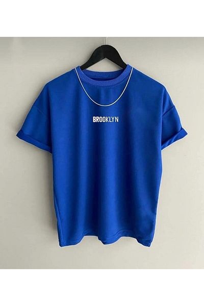 Minikelya New Season Brooklyn Printed Oversize Cotton T-shirt