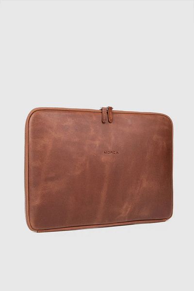 MORCA حافظة كمبيوتر محمول من الجلد الطبيعي مقاس 13 بوصة و14 بوصة من Macbook Air Pro Crazytaba