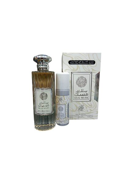 wadi al khaleej عطر سلك مسك رائحة هادئة وناعمة للنساء او دي بارفان 100مل مع مزيل عرق