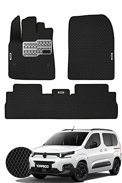 TORPEDO Berlingo 2019 ve Sonrası Uyumlu Hücreli Premium Eva Paspas Seti Tam S...