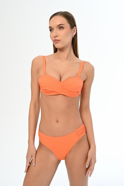 AQUAVİVA Aquaviva Women's - Orange Strapless Thick Strap Bikini Set