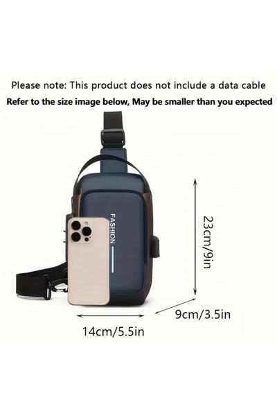 L&M LİZA YILDIZ Dayanıklı Oxford Kumaş Erkek Sling Çantası