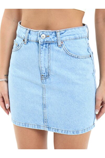 Wear Up إيدوليكا 7395 تنورة جينز - أزرق فاتح
