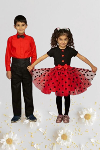 NACAR STYLİSH Kız Erkek Çocuk 23 Nisan Okul Gösteri Kıyafeti Pantolon Etek Gö...