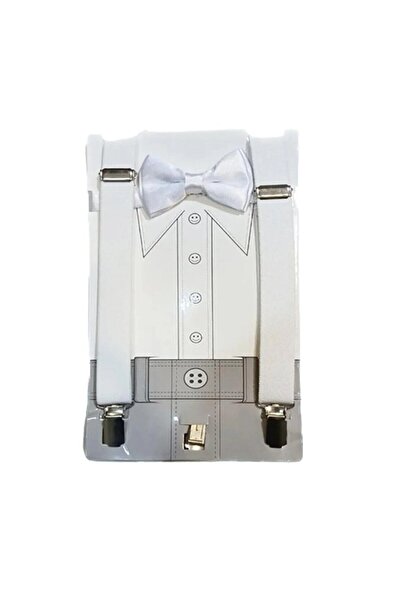 NACAR STYLİSH 23 Nisan Çocuk Ayarlamalı Askı Ve Papyon Takım Seti 0-24