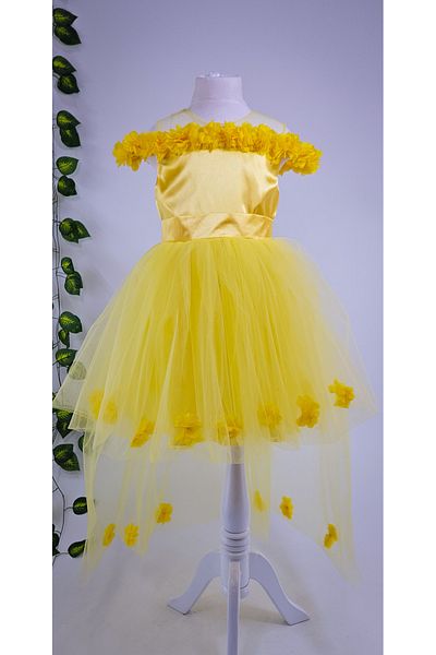 Melis Çocuk Floral Girl's Evening Dress