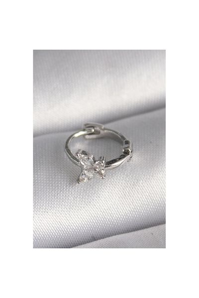 Skygo 316L Steel Silver Color Zircon Stone Butterfly Model Tragus Piercing - Tj-Pr1321