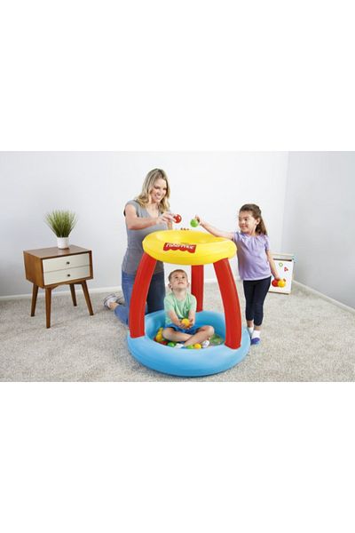BESTWAY Fisher-Price Animal Friends Ball Pit 35" x 35" x 33"/"/89cm x 89cm x 84cm - 26-93541