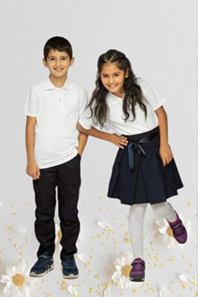 NACAR STYLİSH Kız Erkek Çocuk 23 Nisan Okul Gösteri Kıyafeti Pantolon Etek Ts...