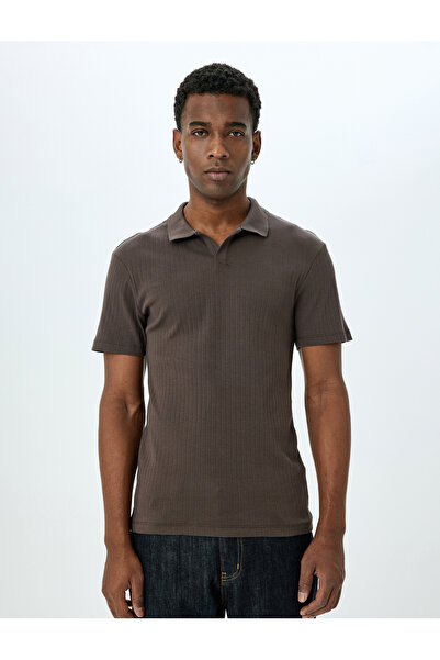 Koton Short Sleeve Cotton Slim Fit Polo Neck T-Shirt