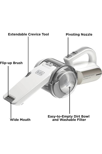 Black&Decker B&D 14.4V Lithium-ion Dustbuster Pivot Hand Vacuum Cleaner