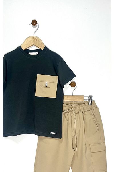 Kocaman Bebe Square Pocket Capri Boy's Suit