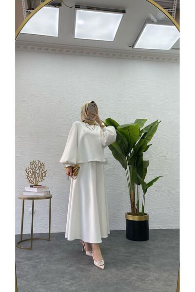 Avakado Balon Kol Alt Üst İkili Takım