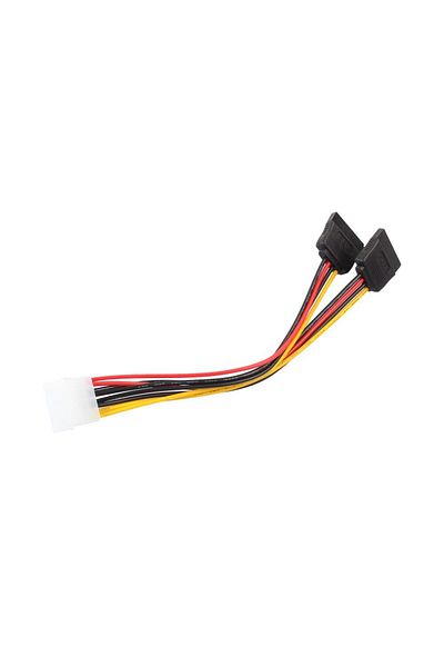 Generic موزع طاقة IDE Molex رباعي السنون إلى 2 ATA SATA Y