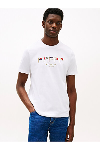 Tommy Hilfiger Ανδρικό T-shirt MW0MW38616 Λευκό