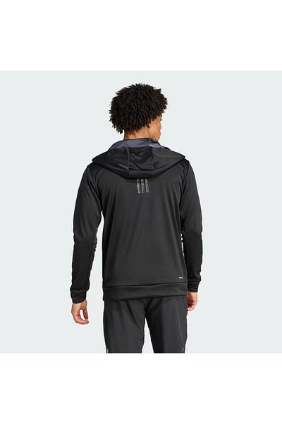 adidas Men's Black Camo Fz Hd Tracksuit Top (Is6149)