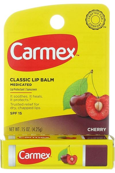 Carmex Lip Balm 4.25g Cherry Stick SPF 15 X 3