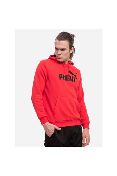 Puma Men's Red Ess Big Logo Hoodie Tr Sweatshirt 586688 -11