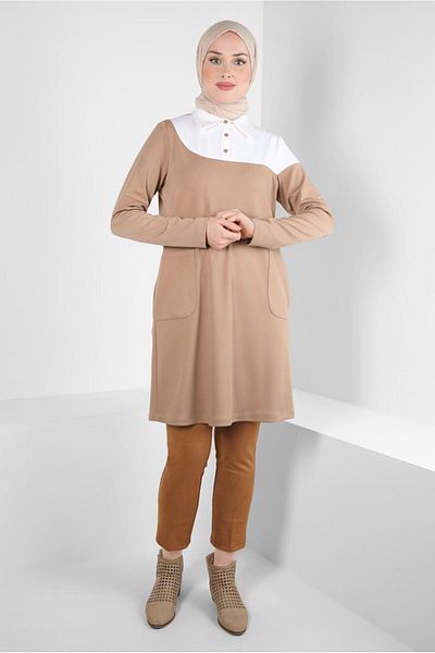 Alvina TWO COLOR TUNIC 44268