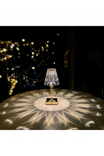 COOYA Crystal Diamond Table Lamp,Touch,Adjust Brightness,Exquisite Appearance,Light Soft,23X13X13cm