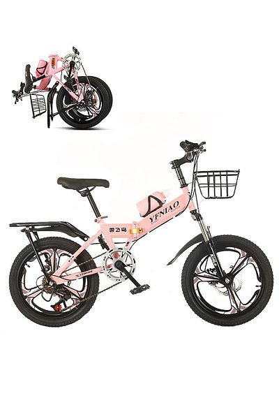 KidLe Kids Bike 18 Inch, 7 Speed Foldable Bicycle 18/20/22 Inch Mountain Bike For Children-18 Inch